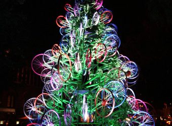 kerstboom fiets