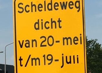 Scheldeweg afgeloten t/m 19 juni